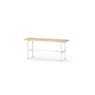 Novis Basic sittebenk 100 cm hvitt stativ