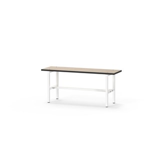 Novis Compact sittebenk 100 cm hvitt stativ
