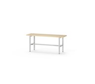 Novis Basic sittebenk 100 cm lysegrått stativ