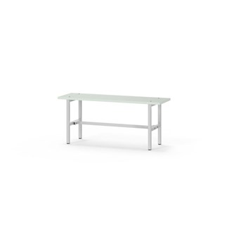 Novis Elite sittebenk 100 cm lysegrått stativ