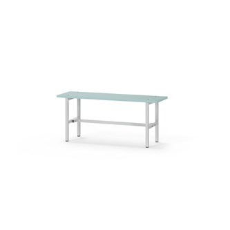 Novis Elite sittebenk 100 cm lysegrått stativ