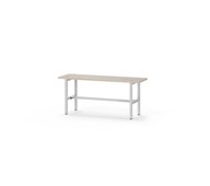 Novis Elite sittebenk 100 cm lysegrått stativ