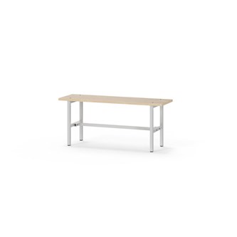 Novis Elite sittebenk 100 cm lysegrått stativ