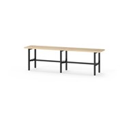 Novis Basic sittebenk 150 cm svart stativ