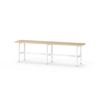 Novis Basic sittebenk 150 cm hvitt stativ