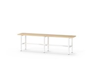 Novis Basic sittebenk 150 cm hvitt stativ