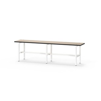 Novis Compact sittebenk 150 cm hvitt stativ