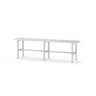 Novis Elite sittebenk 150 cm lysegrått stativ