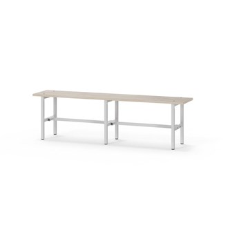 Novis Elite sittebenk 150 cm lysegrått stativ