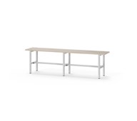 Novis Elite sittebenk 150 cm lysegrått stativ