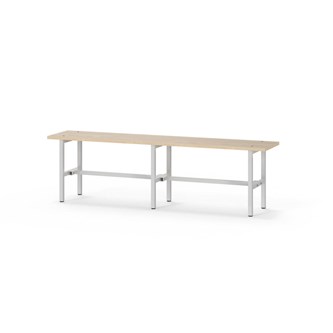 Novis Elite sittebenk 150 cm lysegrått stativ