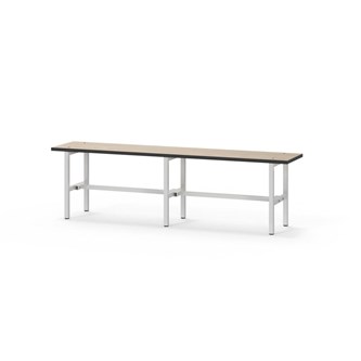 Novis Compact sittebenk 150 cm lysegrått stativ
