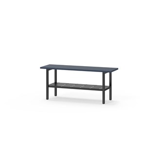 Novis Elite sittebenk med skohylle 100 cm svart stativ