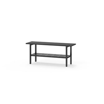 Novis Compact sittebenk med skohylle 100 cm svart stativ