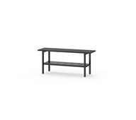 Novis Compact sittebenk med skohylle 100 cm svart stativ
