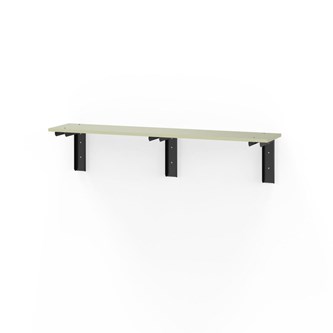 Novis Elite vegghengt sittebenk 150 cm svarte beslag