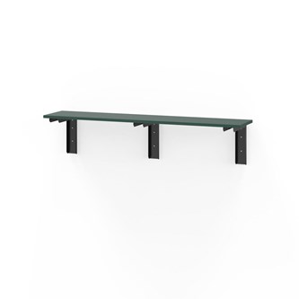 Novis Elite vegghengt sittebenk 150 cm svarte beslag
