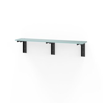 Novis Elite vegghengt sittebenk 150 cm svarte beslag
