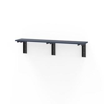 Novis Elite vegghengt sittebenk 150 cm svarte beslag