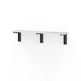 Novis Elite vegghengt sittebenk 150 cm svarte beslag