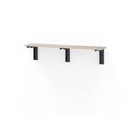 Novis Elite vegghengt sittebenk 150 cm svarte beslag