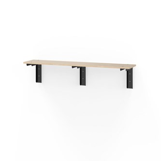 Novis Elite vegghengt sittebenk 150 cm svarte beslag