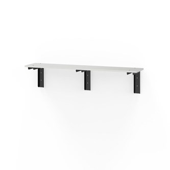 Novis Elite vegghengt sittebenk 150 cm svarte beslag