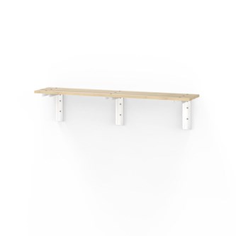 Novis Basic vegghengt sittebenk 150 cm hvite beslag