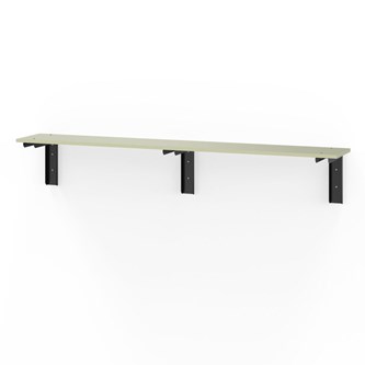 Novis Elite vegghengt sittebenk 200 cm svarte beslag