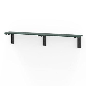 Novis Elite vegghengt sittebenk 200 cm svarte beslag