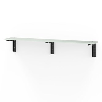 Novis Elite vegghengt sittebenk 200 cm svarte beslag
