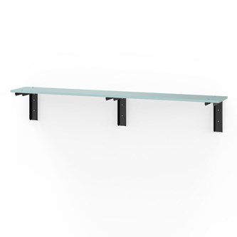 Novis Elite vegghengt sittebenk 200 cm svarte beslag