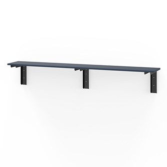 Novis Elite vegghengt sittebenk 200 cm svarte beslag