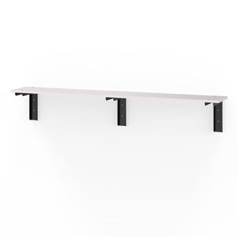 Novis Elite vegghengt sittebenk 200 cm svarte beslag