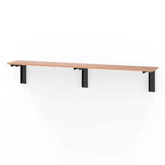 Novis Elite vegghengt sittebenk 200 cm svarte beslag