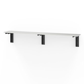 Novis Elite vegghengt sittebenk 200 cm svarte beslag