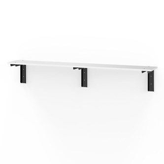 Novis Elite vegghengt sittebenk 200 cm svarte beslag