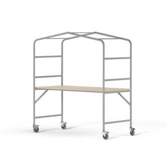 Bord MeetUs FSC 140x80xH72 cm HT sølv