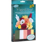 Kreppapir blomstersett