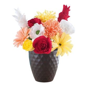 Kreppapir blomstersett