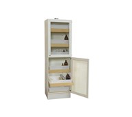 Syreskap med glassdører  B59,5xD60xH193,5 cm