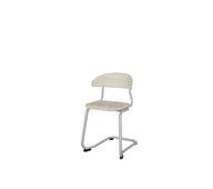 Stol Embrace C-stativ SH45 cm mellomstort sete sølv stativ