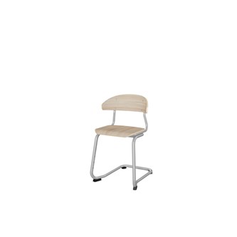 Stol Embrace C-stativ SH45 cm mellomstort sete sølv stativ