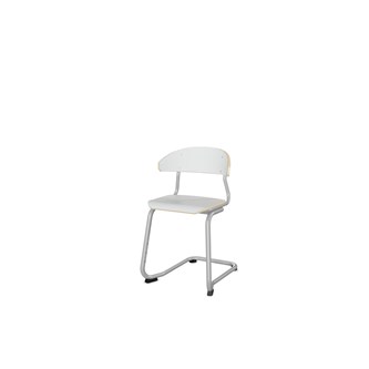 Stol Embrace C-stativ SH45 cm mellomstort sete sølv stativ