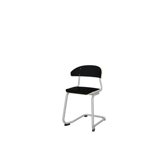 Stol Embrace C-stativ SH45 cm mellomstort sete sølv stativ