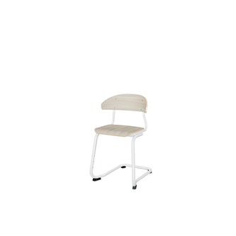 Stol Embrace BX C-stativ SH45 cm mellomstort sete hvitt stativ