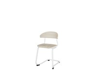 Stol Embrace BX C-stativ SH45 cm mellomstort sete hvitt stativ