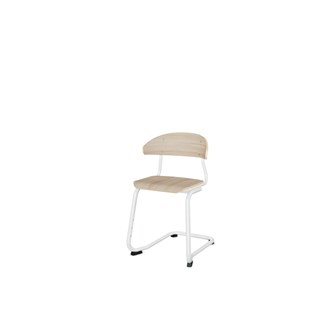 Stol Embrace BX C-stativ SH45 cm mellomstort sete hvitt stativ