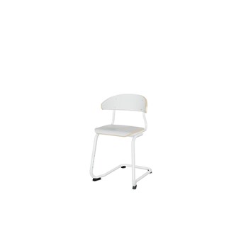 Stol Embrace BX C-stativ SH45 cm mellomstort sete hvitt stativ