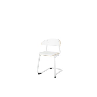 Stol Embrace BX C-stativ SH45 cm mellomstort sete hvitt stativ